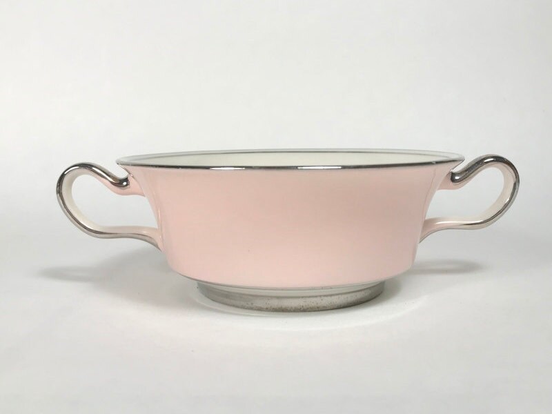 Tazon De Sopa De Crema Rosa De Concha De Castleton Tazon De Etsy Mexico