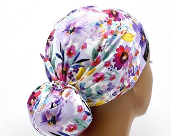 Gorro quirúrgico con cola de caballo Ava, gorro quirúrgico con cola de caballo Ava para mujer, gorro quirúrgico con cola de caballo, gorro quirúrgico para mujer, gorro quirúrgico para enfermera