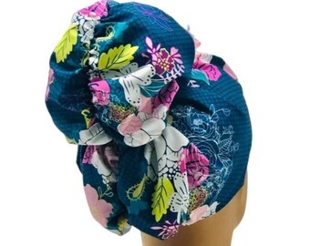 Emma high bun scrub cap, Emma scrub cap, ponytail scrub caps, scrub cap for women, surgical cap, nurse scrub cap, bun scrub cap,