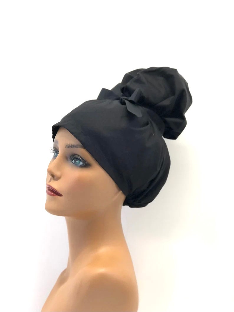 Emma High Bun Scrub Cap Emma Scrub Cap Ponytail Scrub Caps Etsy