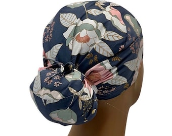 Ava Ponytail Scrub Cap, Ava ponytail scrub cap for women, Ponytail scrub cap, Scrub cap for women, surgical cap, nurse scrub cap