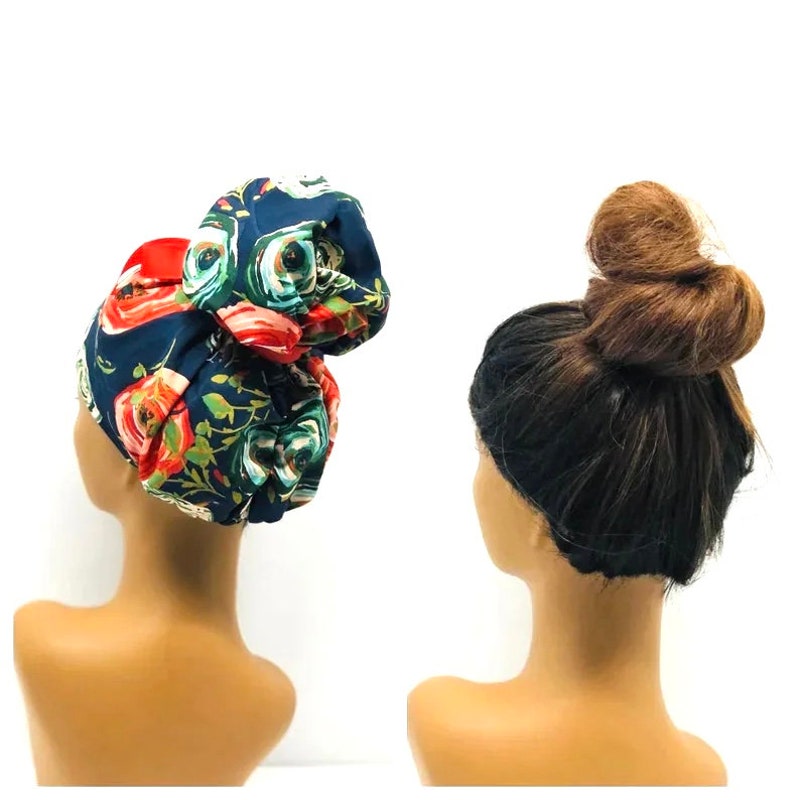 Emma high bun scrub cap, Emma scrub cap 