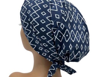Gorro quirúrgico con cola de caballo, gorro quirúrgico con cola de caballo Olivia para mujer, médico, veterinario y quirúrgico.