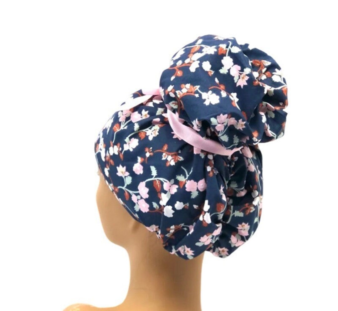 Emma High Bun Scrub Cap, Emma Scrub Cap, Ponytail Scrub Caps, Scrub Cap