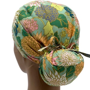 Ava Ponytail Scrub Cap, Ava ponytail scrub cap for women, Ponytail scrub cap, Scrub cap for women, surgical cap, nurse scrub cap