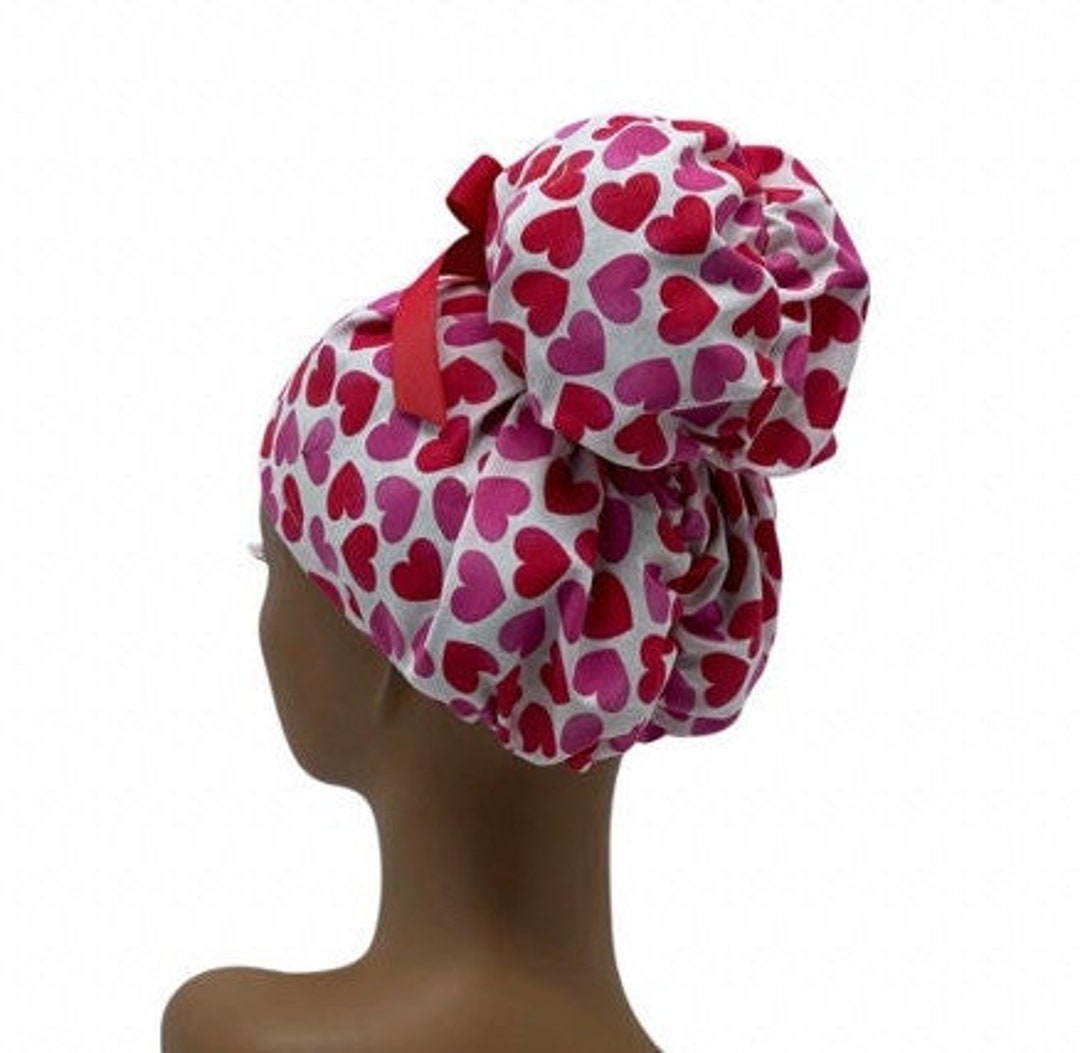 Emma High Bun Scrub Cap, Emma Scrub Cap, Ponytail Scrub Caps, Scrub Cap