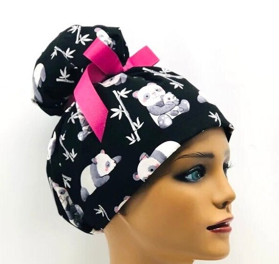 Emma High Bun PANDA Scrub Cap Emma 