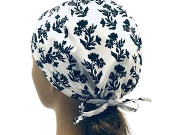 Hanna Surgical women scrub cap,nurse cap,medical cap,skull cap,surgical bonnet women,surgical cap vet med,medical hat,