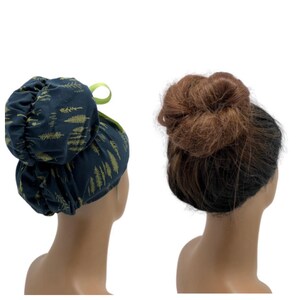 Gorro quirúrgico elástico con moño alto, moño alto Emma para mujer, gorro quirúrgico con cola de caballo, gorro quirúrgico para mujer, gorro quirúrgico para enfermera