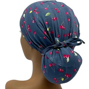 Casquette de gommage pour queue de cheval STRETCH, casquette de gommage extensible Ava pour femme, casquette de gommage pour queue de cheval, casquette de chirurgie, casquette de gommage pour infirmière