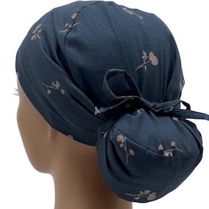 Ava Ponytail Scrub Cap, Ava ponytail scrub cap for women, Ponytail scrub cap, Scrub cap for women, surgical cap, nurse scrub cap