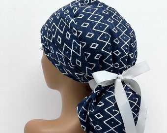 Alexa/lining Ponytail “space” scrub cap for women,Surgical large ponytail medical hat,Surgical medical accessory,Doctor Nurse Medical hat