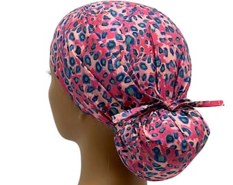Ava Ponytail Scrub Cap, Ava ponytail scrub cap for women, Ponytail scrub cap, Scrub cap for women, surgical cap, nurse scrub cap