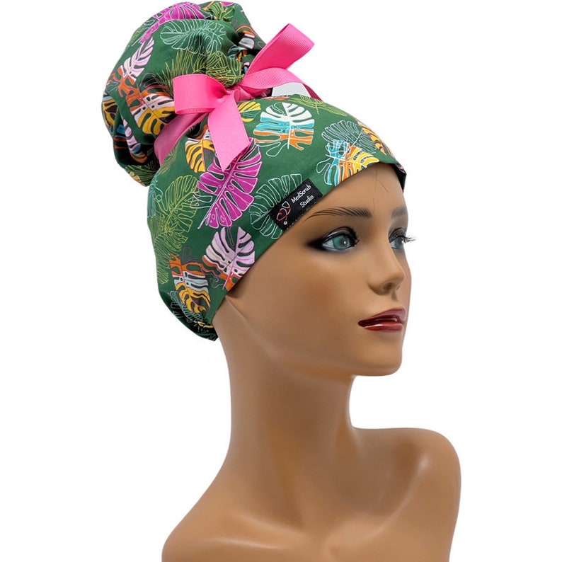 Emma High Bun Scrub Cap Emma Scrub Cap Ponytail Scrub Caps Etsy