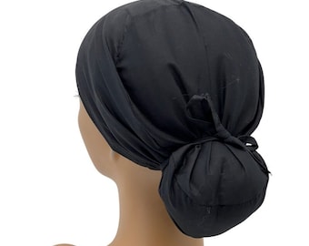 Ava Ponytail Scrub Cap,Black Ava ponytail scrub cap for women, Ponytail scrub cap, Scrub cap for women, surgical cap, nurse scrub cap