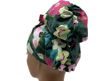 High bun scrub cap,Emma nurse cap,medical cap,skull cap,surgical bonnet women,surgical cap vet med,medical hat,cute scrub cap