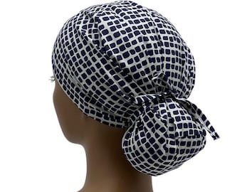 Ava Ponytail Scrub Cap, Ava ponytail scrub cap for women, Ponytail scrub cap, Scrub cap for women, surgical cap, nurse scrub cap
