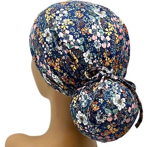 STRETCH  Ponytail Scrub Cap,Ava Stretch scrub cap for women,Ponytail scrub cap,Surgical cap,nurse scrub cap