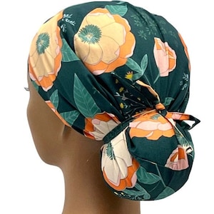 Ava Scrub caps for women,ponytail scrub cap,flower scrub cap,medical scrub cap,nurse scrub cap,vet scrub cap,scrub cap,dentist scrub cap,
