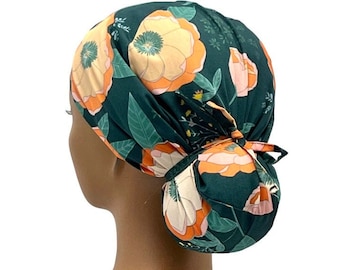 Ava Scrub caps for women,ponytail scrub cap,flower scrub cap,medical scrub cap,nurse scrub cap,vet scrub cap,scrub cap,dentist scrub cap,