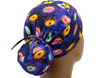 Ava Ponytail Scrub Cap, Ava ponytail scrub cap for women, Ponytail scrub cap, Scrub cap for women, surgical cap, nurse scrub cap