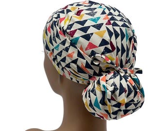 Ava Ponytail Scrub Cap, Ava ponytail scrub cap for women, Ponytail scrub cap, Scrub cap for women, surgical cap, nurse scrub cap