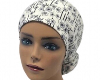 Surgical Hat Surgical Cap Bouffant Bonnet Style Washable & Reusable Oxford Blue 