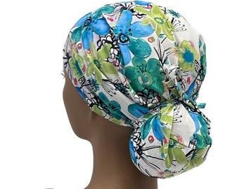 Bonnet de gommage queue de cheval Ava, casquette de gommage queue de cheval Ava pour femme, casquette de gommage queue de cheval, casquette de gommage pour femme, casquette chirurgicale, casquette de gommage infirmière