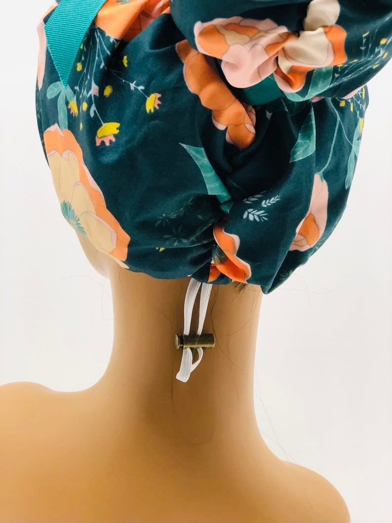 Emma High Bun Scrub Cap Emma Scrub Cap Ponytail Scrub Caps Etsy