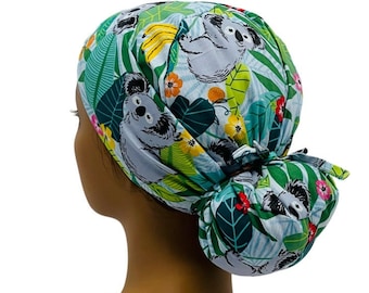 Ava Ponytail Scrub Cap, Ava ponytail scrub cap for women, Ponytail scrub cap, Scrub cap for women, surgical cap, nurse scrub cap