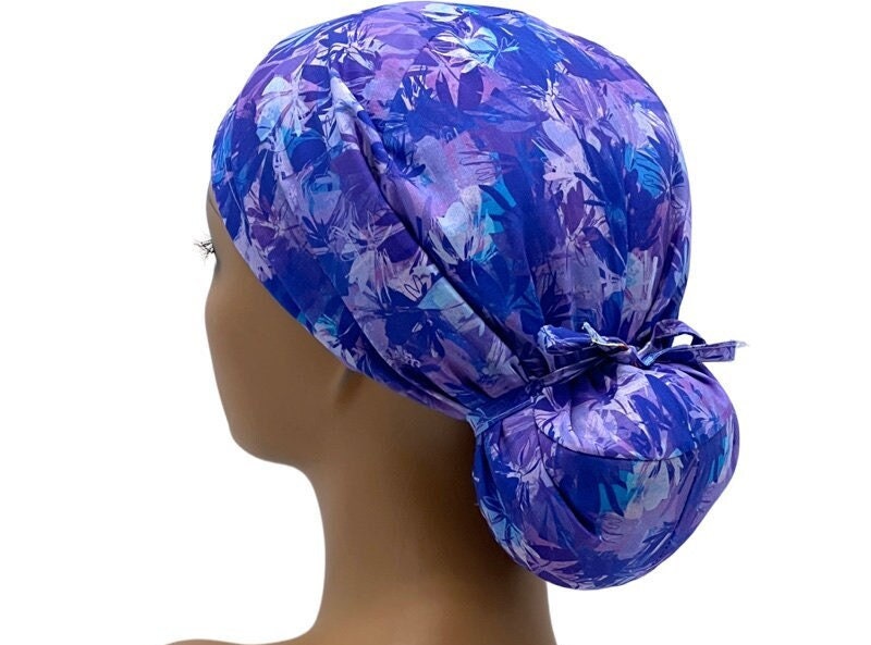 Ava Ponytail Scrub Cap, Ava ponytail scrub cap for women, Ponytail scrub cap, Scrub cap for women, surgical cap, nurse scrub cap