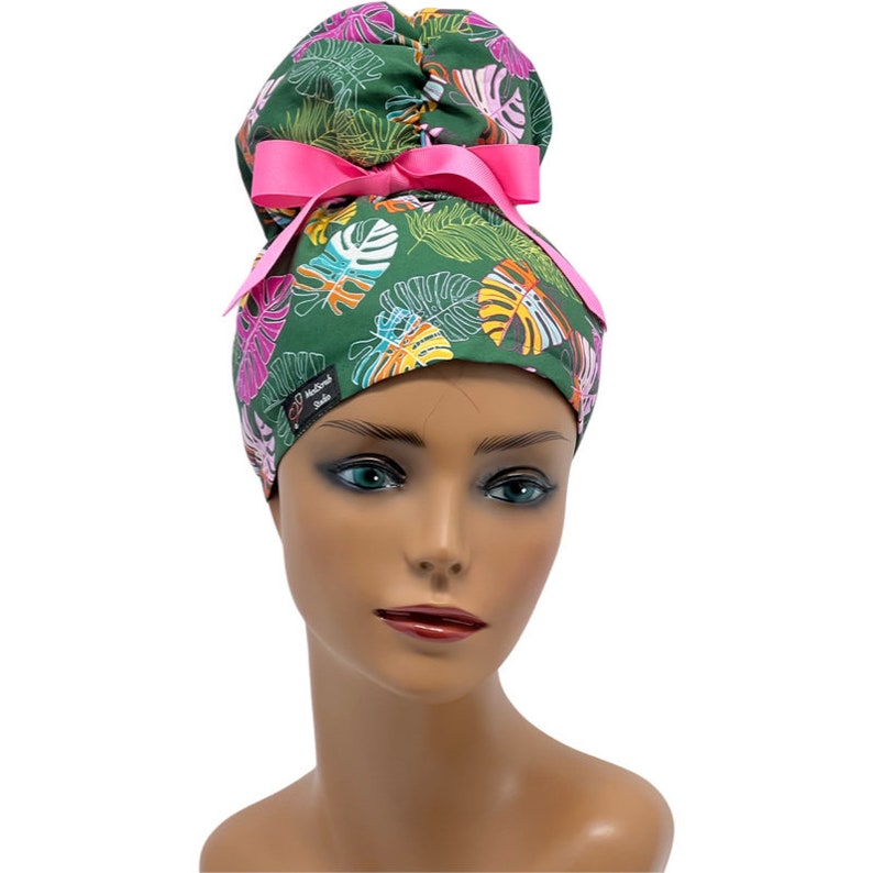 Emma High Bun Scrub Cap Emma Scrub Cap Ponytail Scrub Caps Etsy