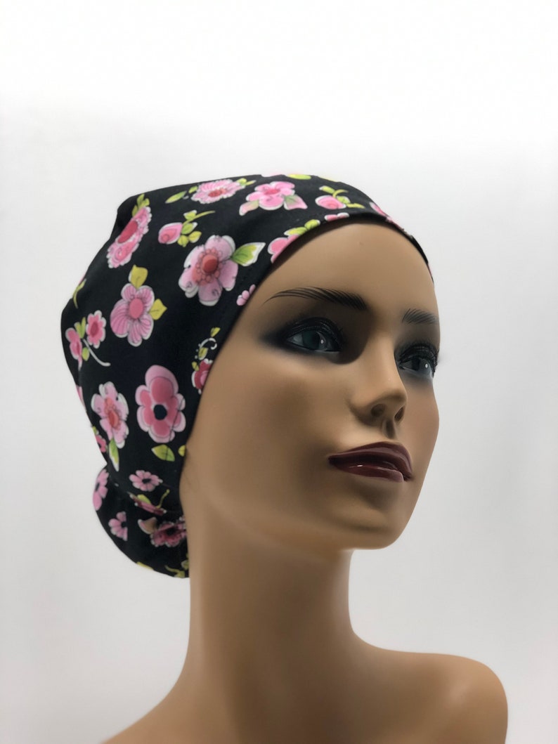 Women Scrub caps100/%cotton,made in USA,Doctor cap,Surgical cap,Nurse cap,medical cap,chemo cap,adjustable back elastic and tie,
