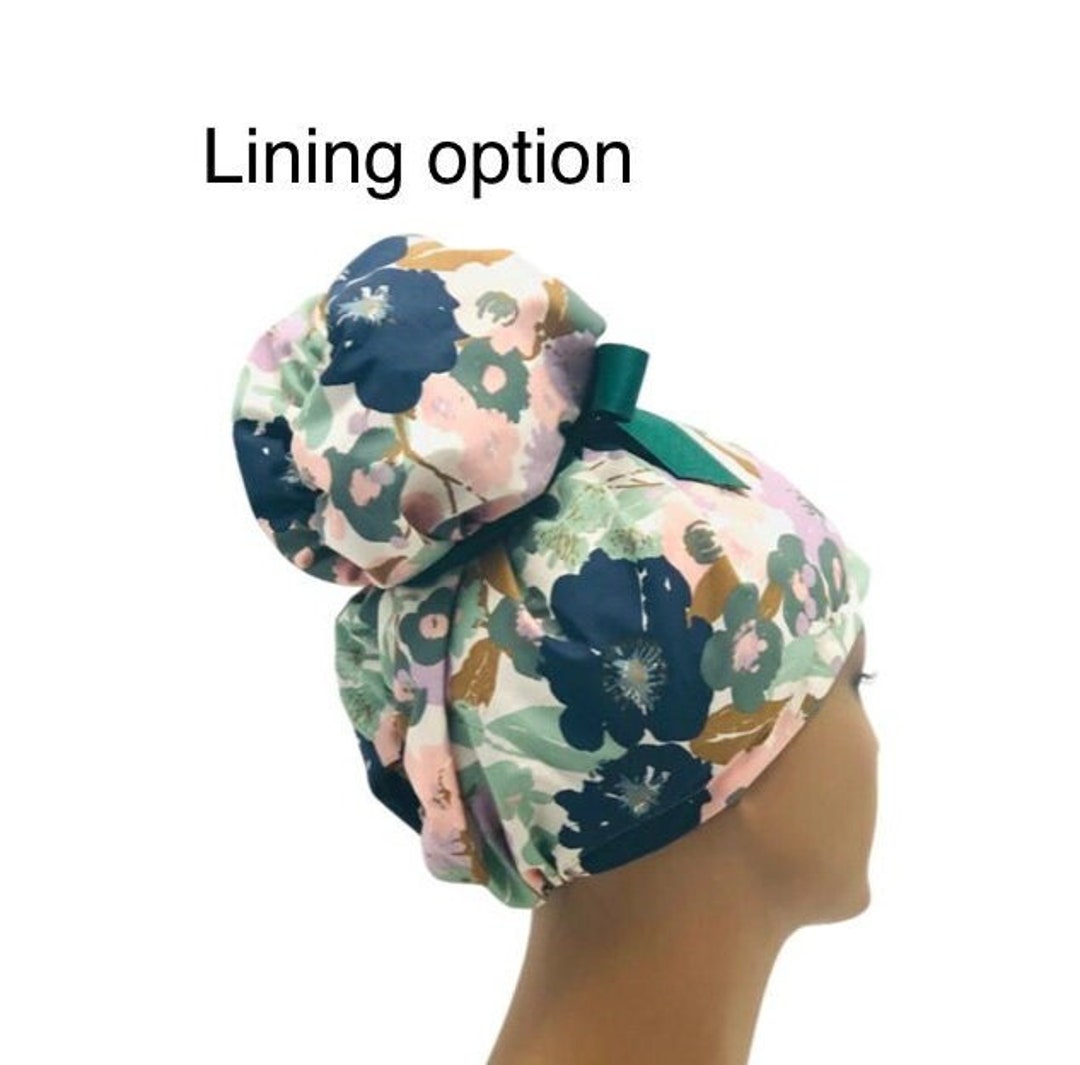Emma/lining High Bun Scrub Cap Emma Scrub Cap Ponytail Scrub Etsy