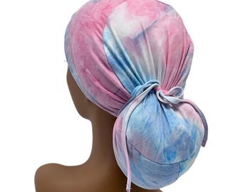 STRETCH Ponytail Scrub Cap,Ava Cotton Stretch scrub cap for women,Ponytail scrub cap,Surgical cap,nurse scrub cap