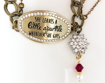 Pearl Boot Bracelet – Inspirational Boot Jewelry, Sparkle Anklet