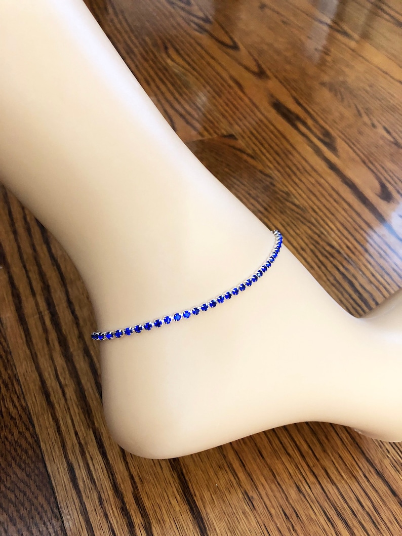 Something Blue Anklet Bridal Anklet Wedding Ankle Bracelet Etsy