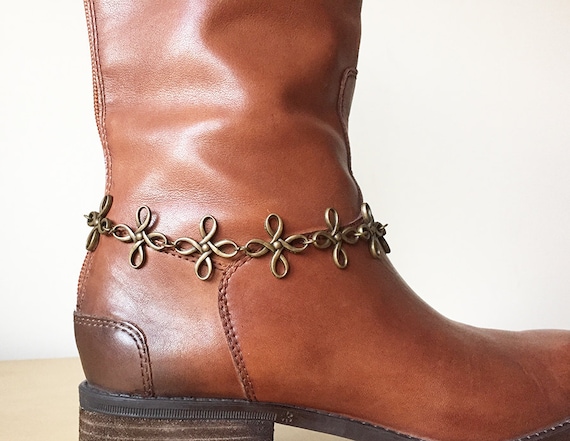 biker boots with jewels