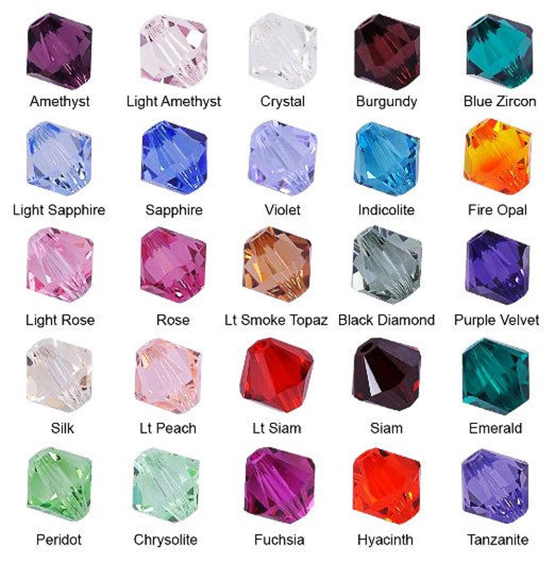 Аметист камень какого цвета бывает фото Personalized Swarovski Birthstone Anklet Sterling Silver Etsy Hong Kong