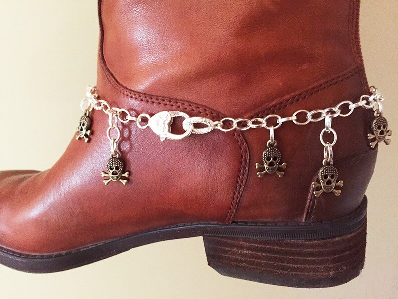 Halloween Boot Bracelet Skull Boot Anklet Halloween Jewelry Etsy