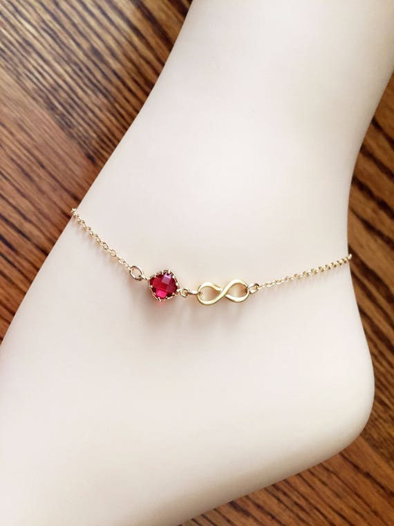 infinity ankle bracelet