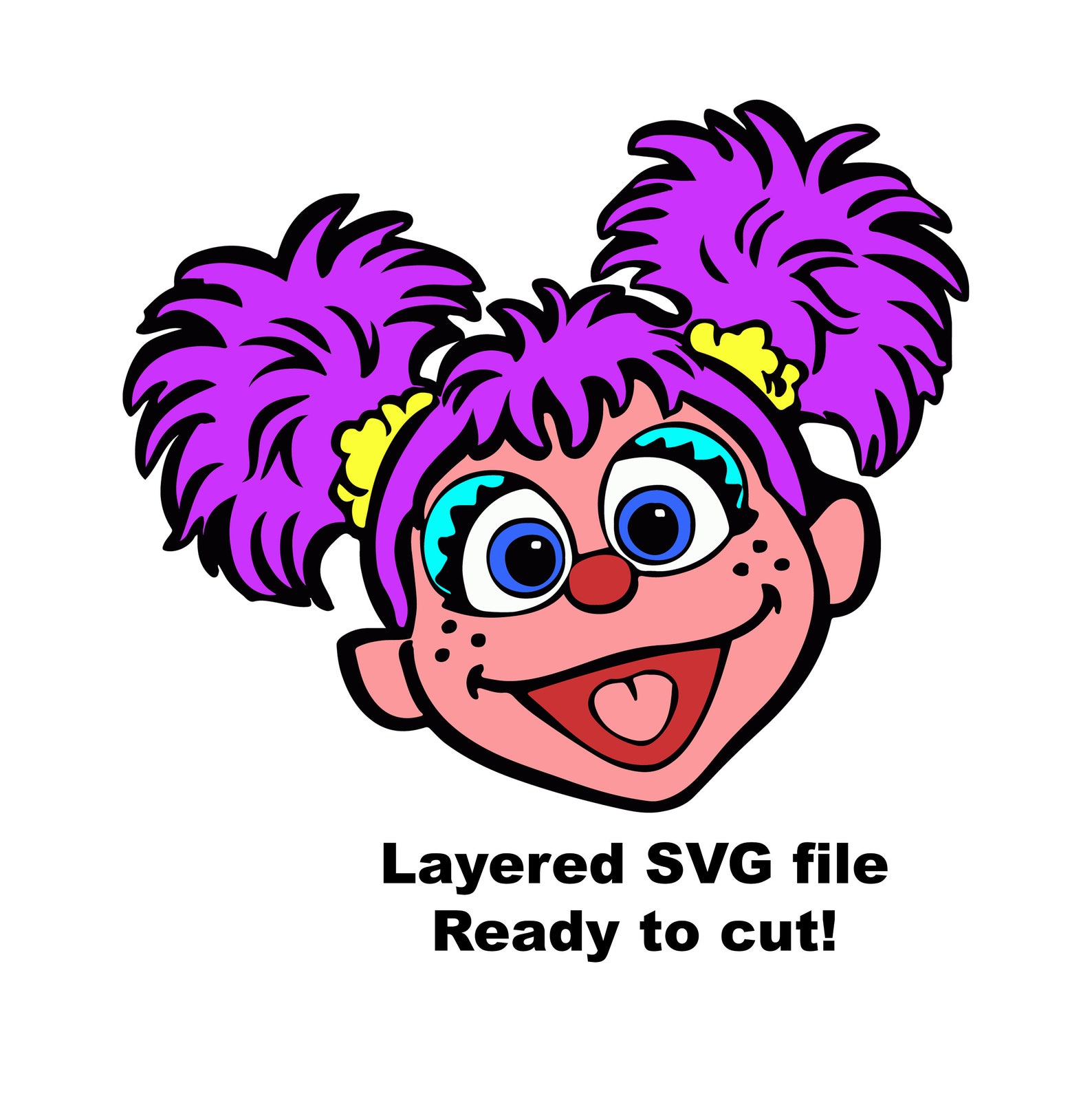 Sesame Street Abby Cadabby Sesame Street Face Svg Abby Svg Abby Face
