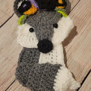 Fox APPLIQUE - Crochet Fox Applique - Fox - Full Body - Affixes To Most Anything