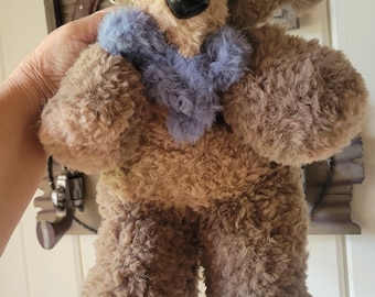 Custom Bear Snuggler Plushie, Super Soft Fur Yarn, Safety Eyes & Nose, Made to Order, Choose Your Colors