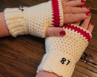 Crochet Fingerless Gloves PATTERN: Taylor 87 Tayvis Beanie (Digital Pattern)