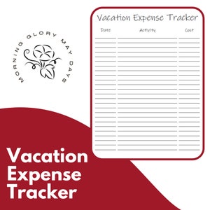 Afdrukbare vakantie-uitgaventracker