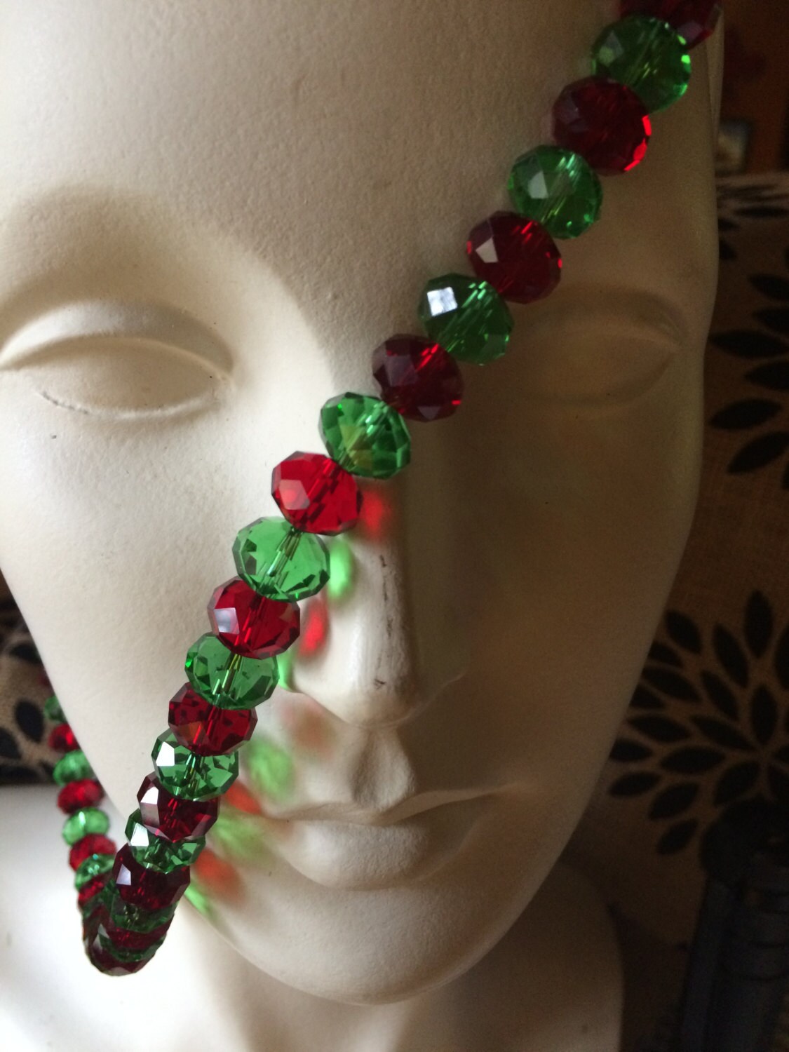 Red and Green Holiday Beads Etsy