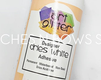 4oz Art Glitter Designer Dries WHITE Adhesive