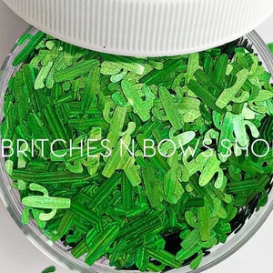 Le cactus est parfait || Formes originales de cactus BnB scintillants, pot de 30 ml || 8 mm