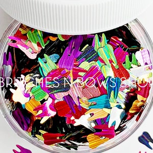 Les becs sucrés || Forme de dent scintillante originale, pot de 1 oz • OPAQUE • || 8 mm